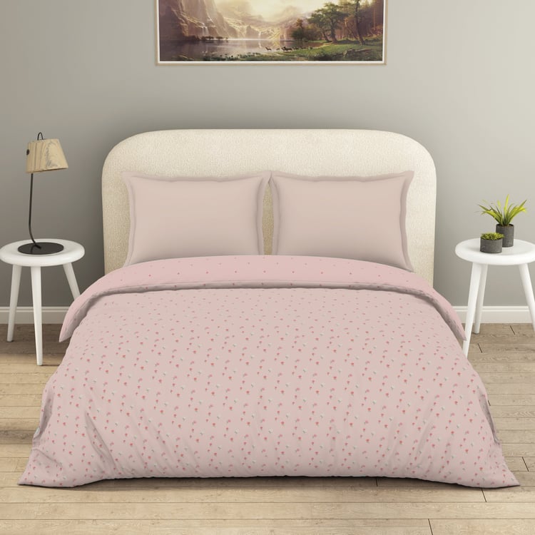 SPACES Essentials Floral Print Cotton Double Duvet Cover