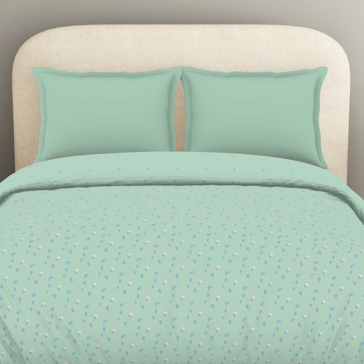 SPACES Essentials Floral Print Cotton Double Duvet Cover