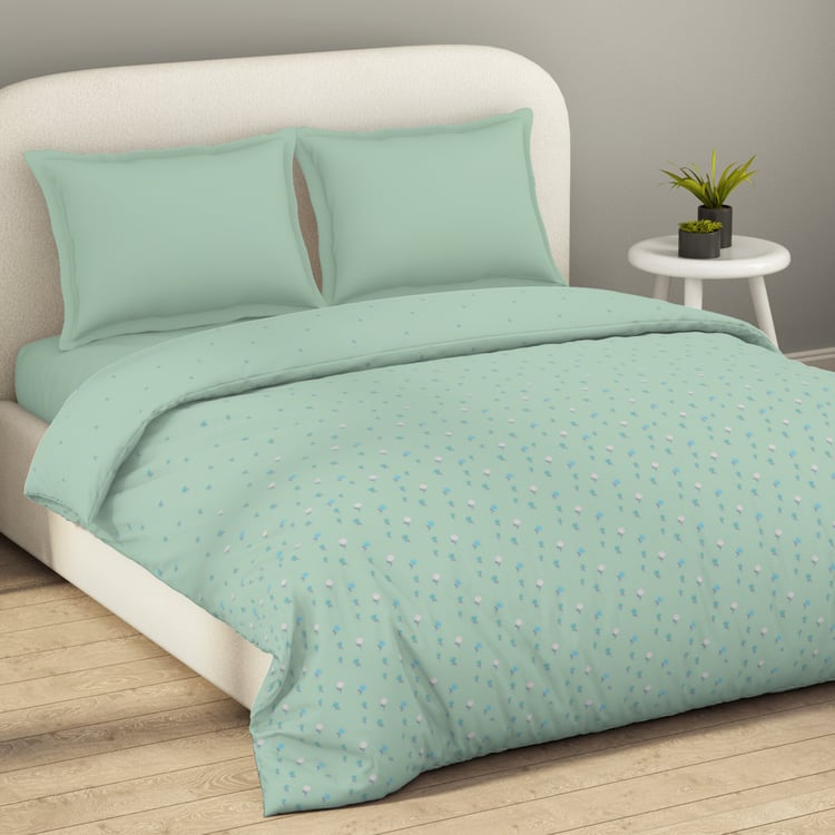 SPACES Essentials Floral Print Cotton Double Duvet Cover