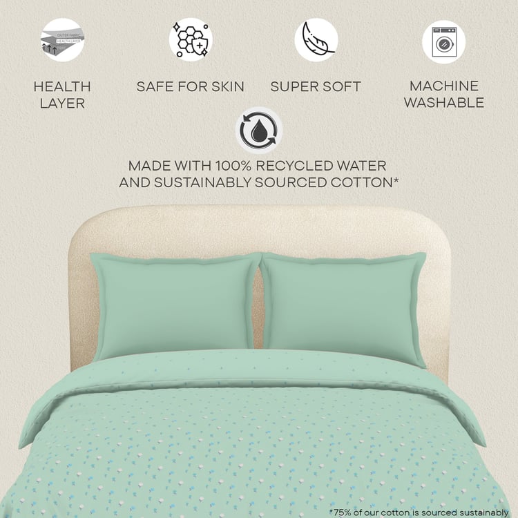SPACES Essentials Floral Print Cotton Double Duvet Cover
