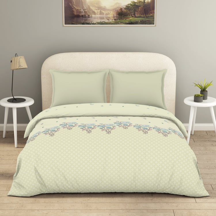 SPACES Essentials Floral Print Cotton Double Duvet Cover