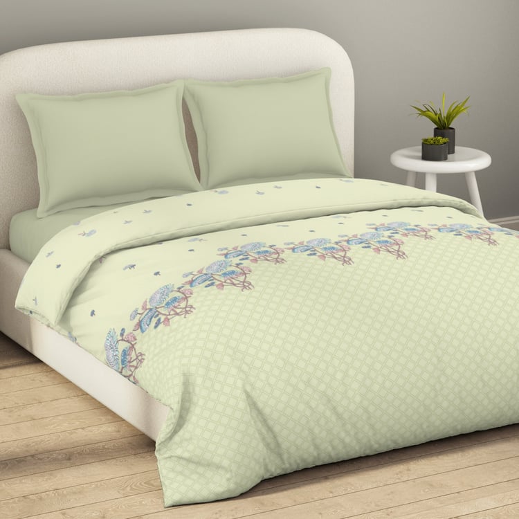 SPACES Essentials Floral Print Cotton Double Duvet Cover