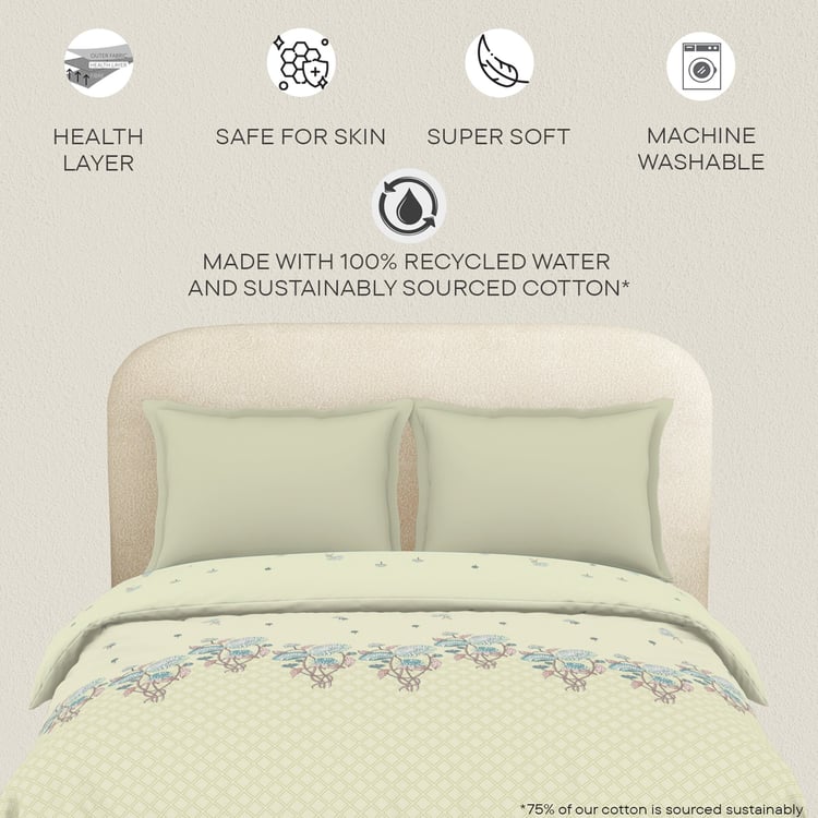 SPACES Essentials Floral Print Cotton Double Duvet Cover