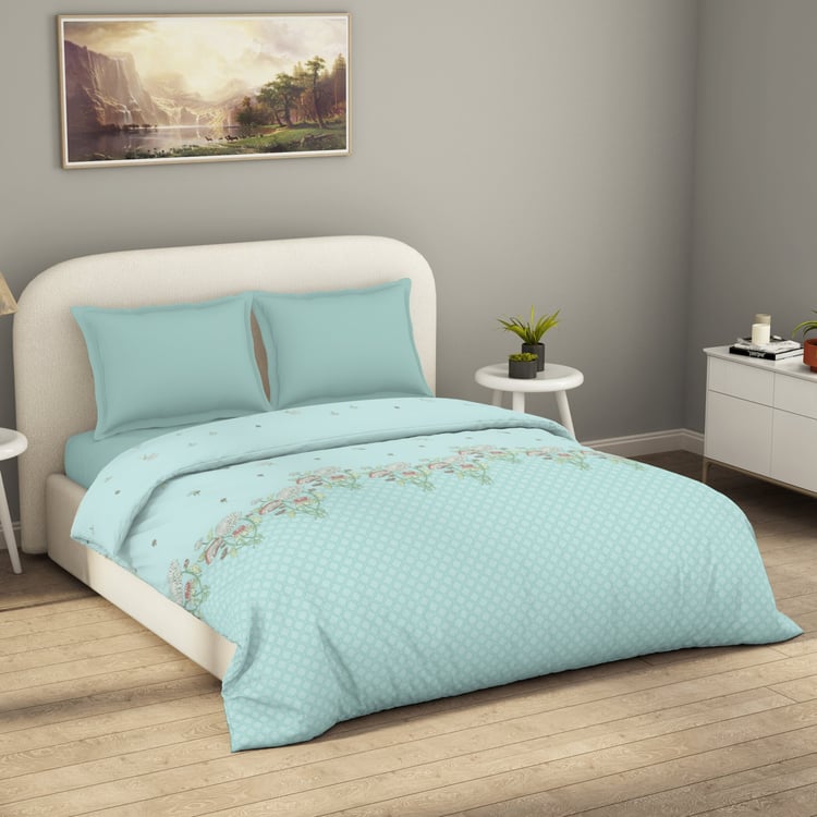 SPACES Essentials Floral Print Cotton Double Duvet Cover
