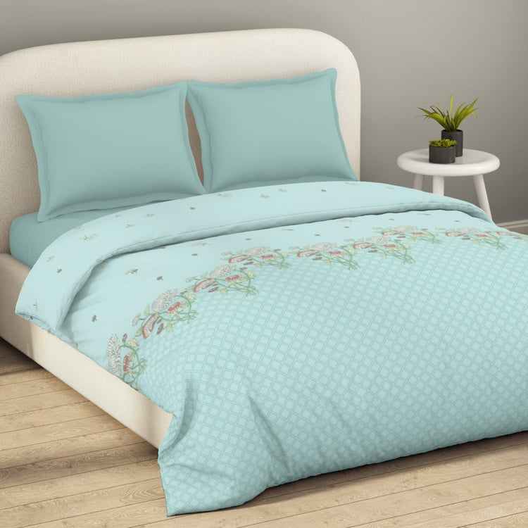 SPACES Essentials Floral Print Cotton Double Duvet Cover