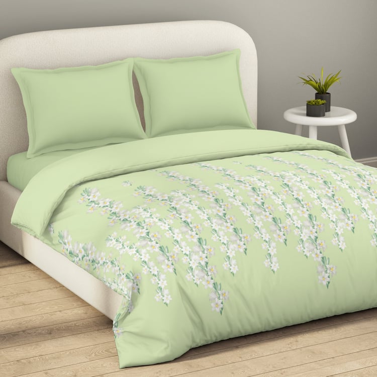 SPACES Essentials Floral Print Cotton Double Duvet Cover