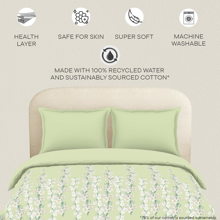 SPACES Essentials Floral Print Cotton Double Duvet Cover