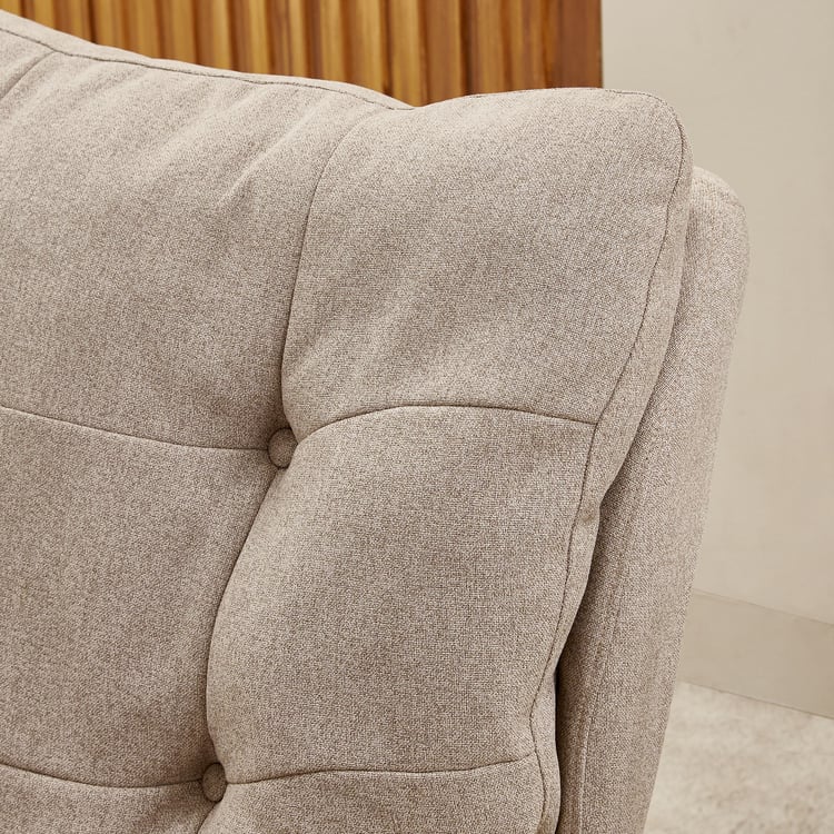 Shoji Fabric Swivel Accent Chair - Brown
