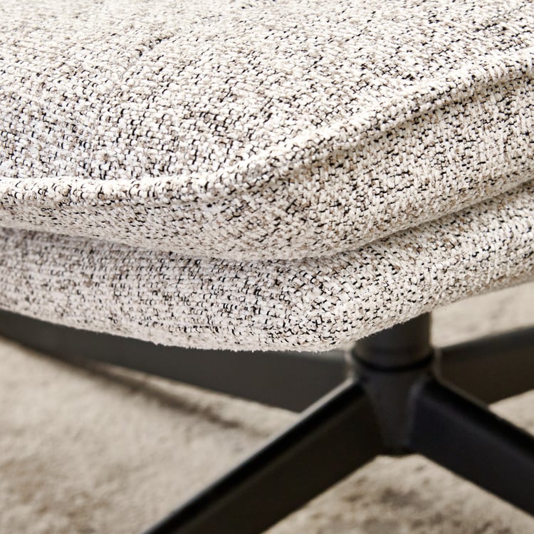 Sterling Fabric Swivel Accent Chair - Grey