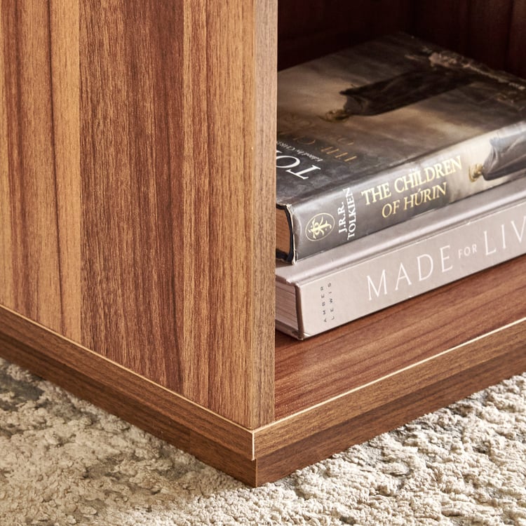 Shoji Bedside Table with Drawer - Brown