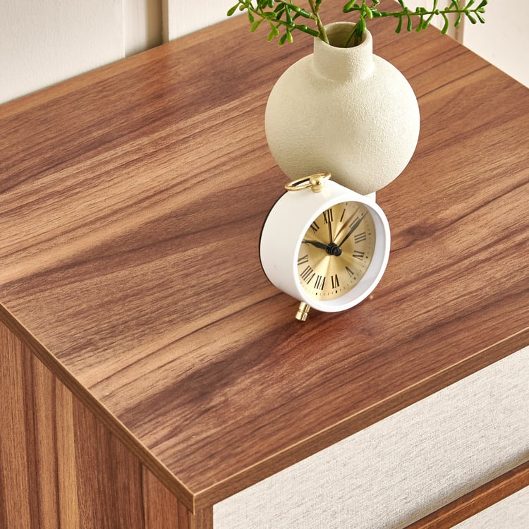 Shoji Bedside Table with Drawer - Brown