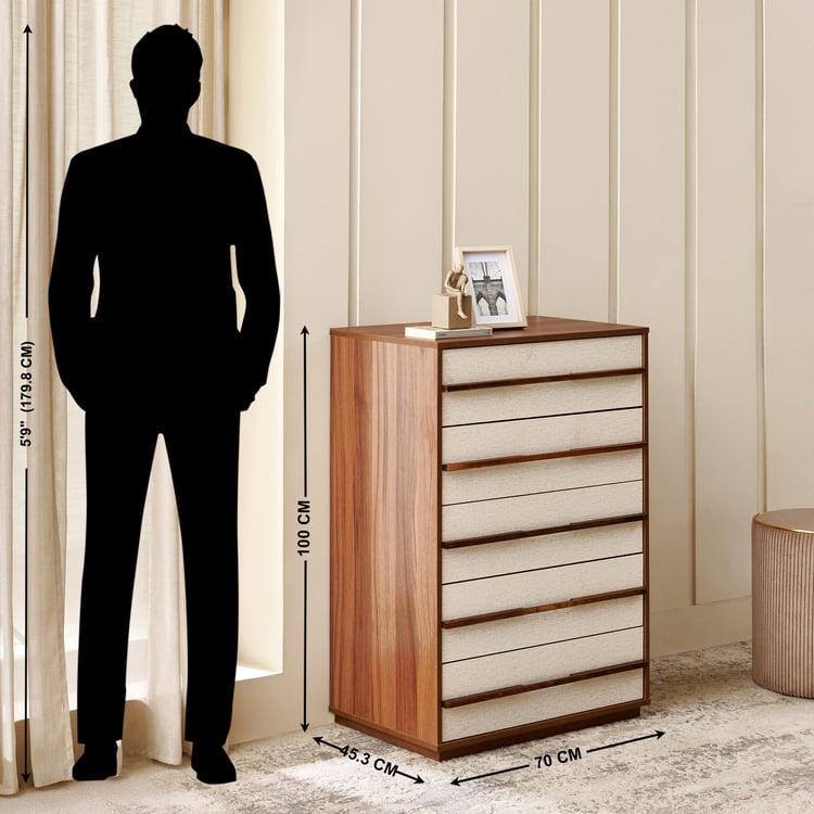 Shoji Chest of 4 Drawers - Brown