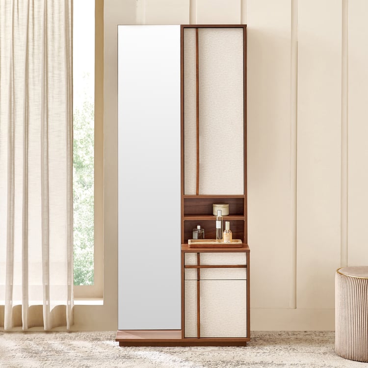 Shoji Dresser Mirror - Brown