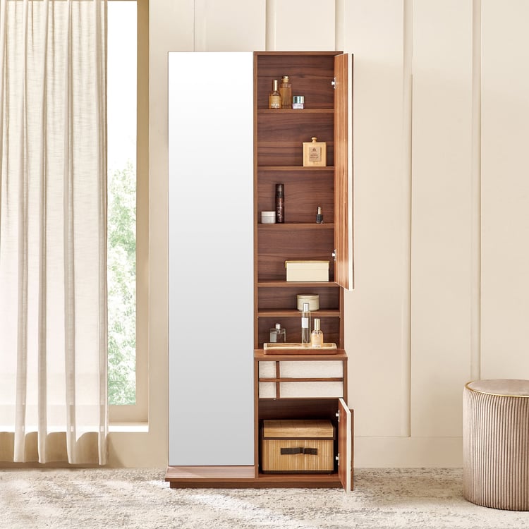 Shoji Dresser Mirror - Brown