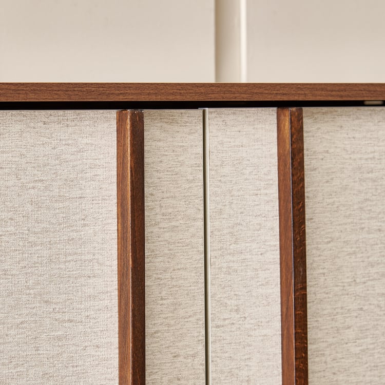 Shoji 24 Pair Shoe Cabinet - Brown