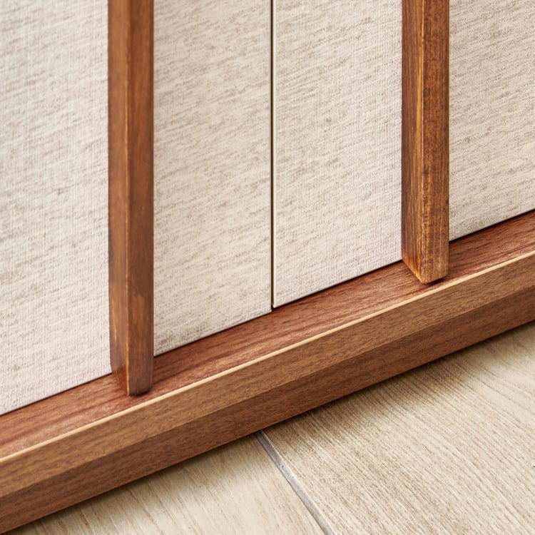 Shoji 18 Pair Shoe Cabinet with Drawer - Brown