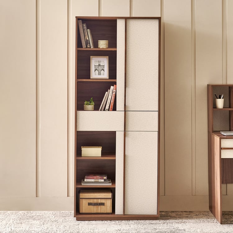 Shoji 2-Door Book Cabinet - Brown
