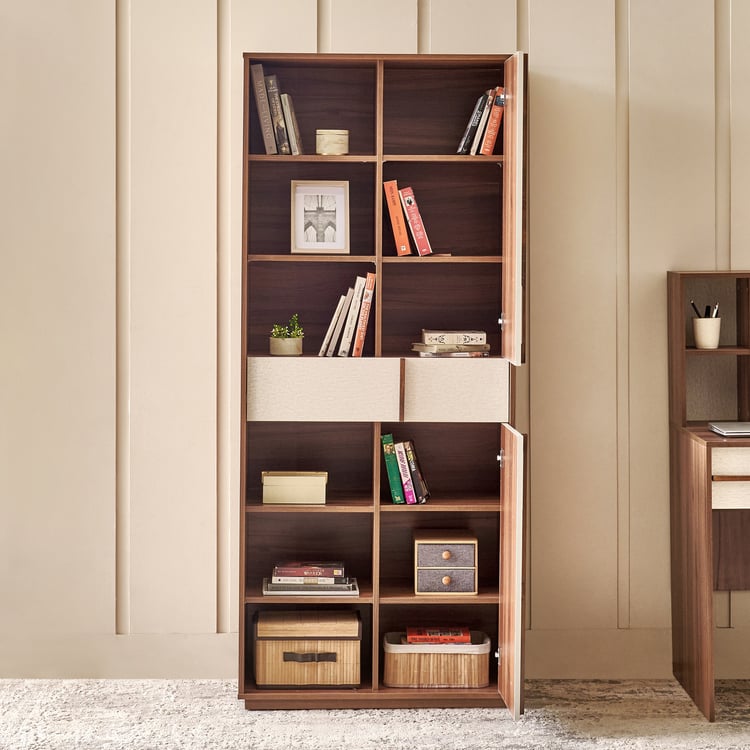 Shoji 2-Door Book Cabinet - Brown