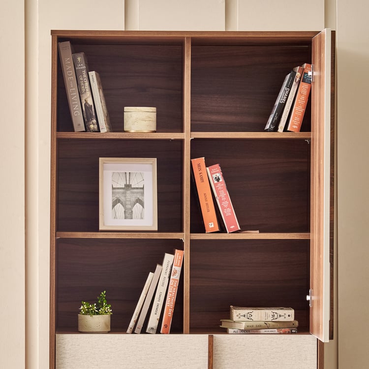 Shoji 2-Door Book Cabinet - Brown