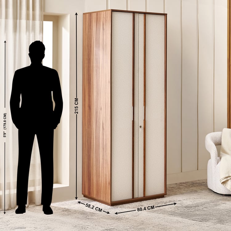 Shoji 2-Door Wardrobe - Brown