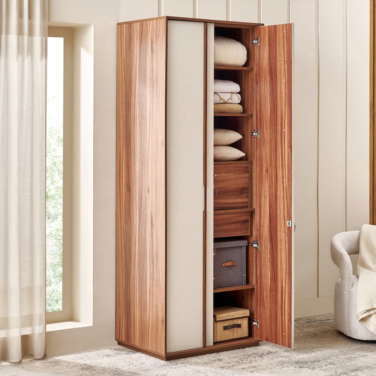 Shoji 2-Door Wardrobe - Brown