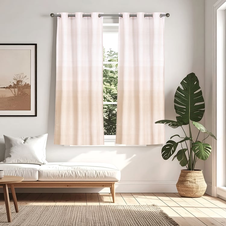 Halo Modulus Set of 2 Printed Light Filtering Window Curtains - 5.2ft (160cm)