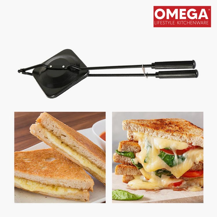 OMEGA Aluminium Non-Stick Sandwich Toaster