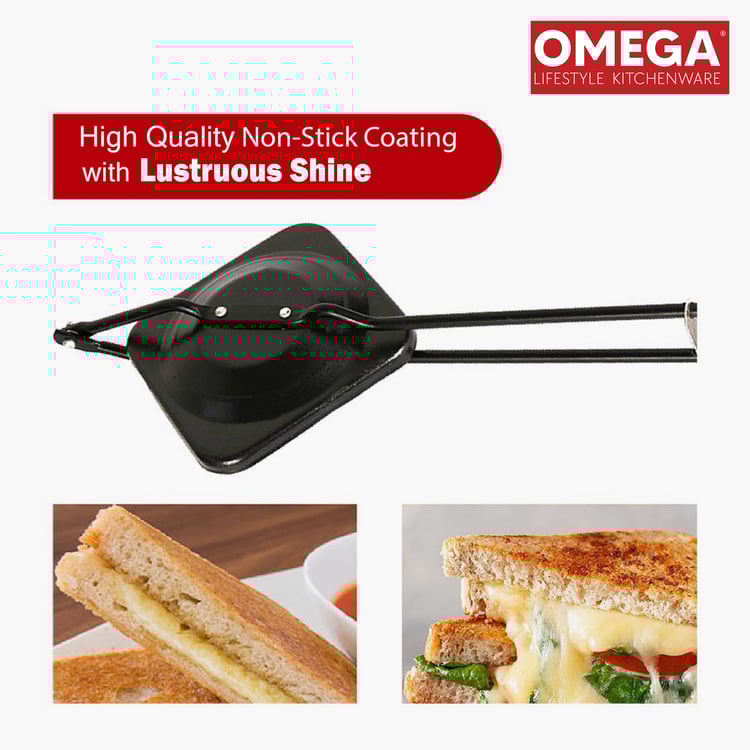 OMEGA Aluminium Non-Stick Sandwich Toaster
