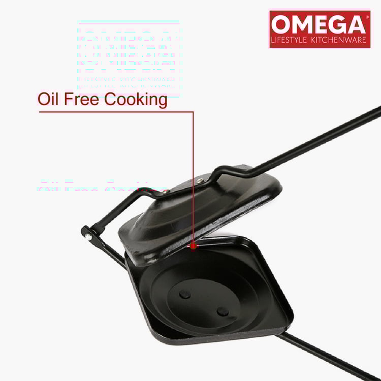 OMEGA Aluminium Non-Stick Sandwich Toaster