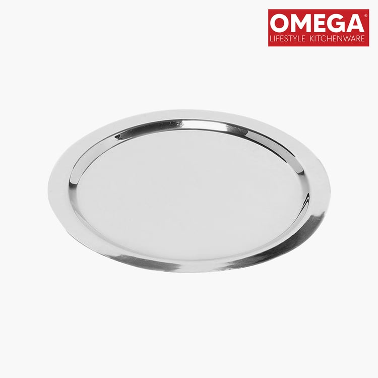 OMEGA Set of 2 Stainless Steel Tope Lid