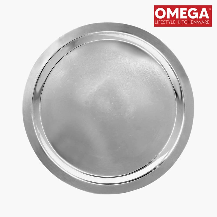 OMEGA Set of 2 Stainless Steel Tope Lid