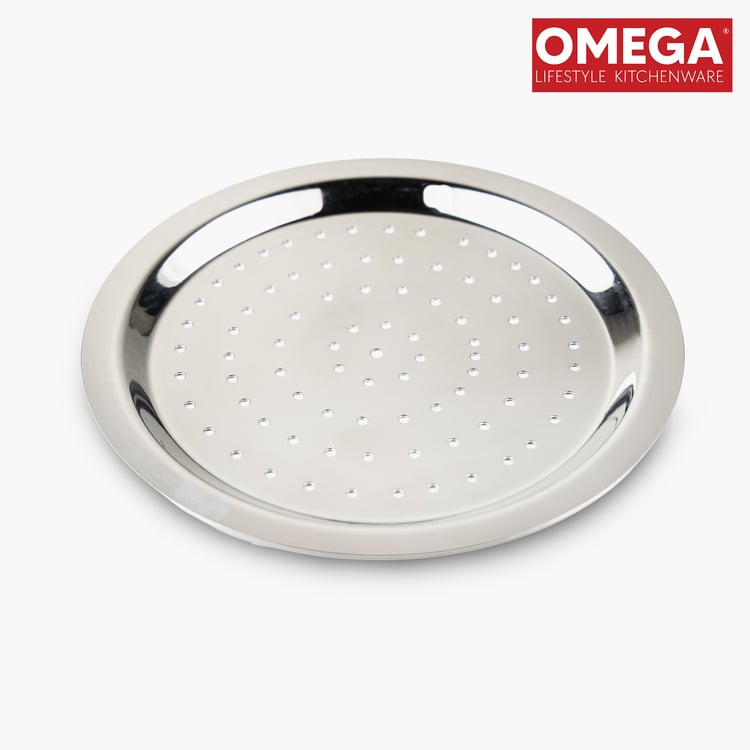 OMEGA Set of 2 Stainless Steel Multipurpose Tope Lid