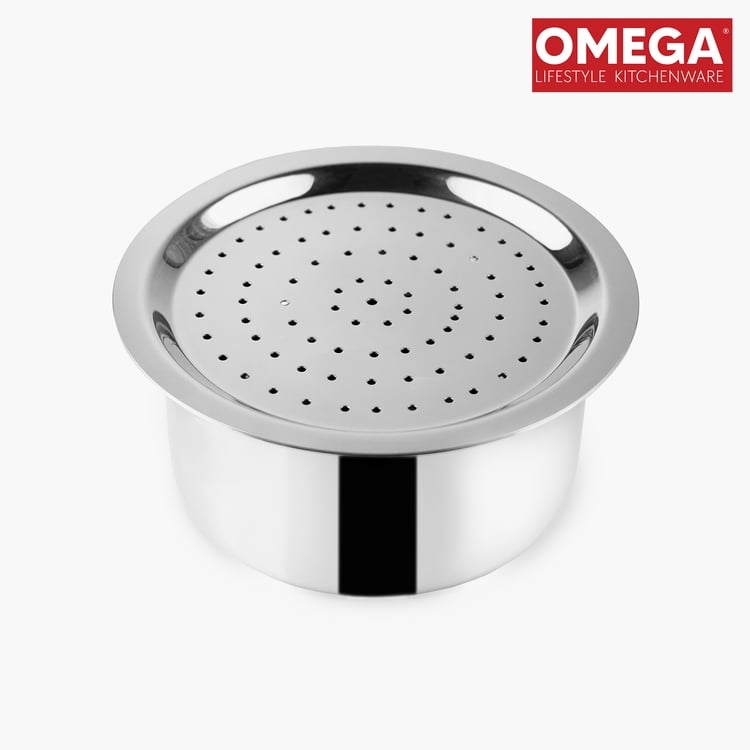 OMEGA Set of 2 Stainless Steel Multipurpose Tope Lid