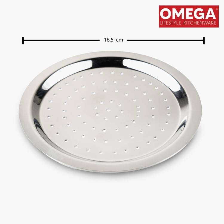 OMEGA Set of 2 Stainless Steel Multipurpose Tope Lid