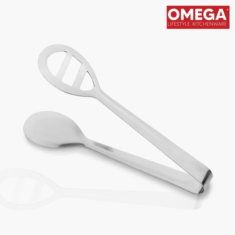 OMEGA Stainless Steel Slotted Tong