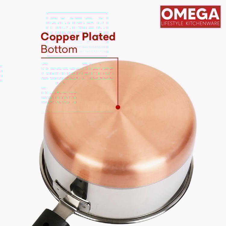 OMEGA Stainless Steel Sauce Pan - 1.4L