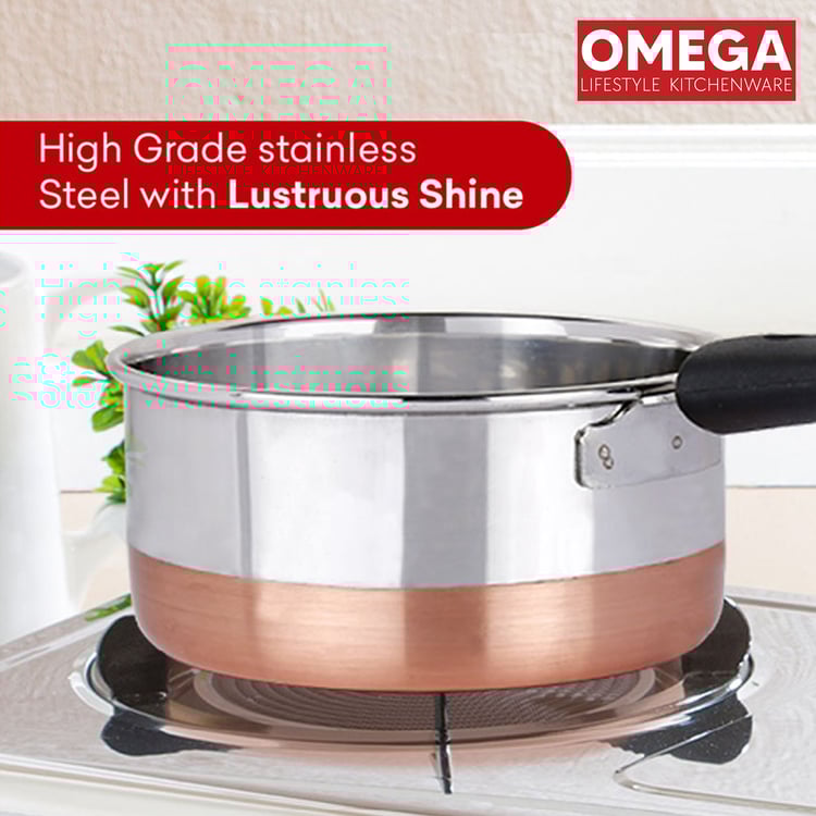 OMEGA Stainless Steel Sauce Pan - 1.7L