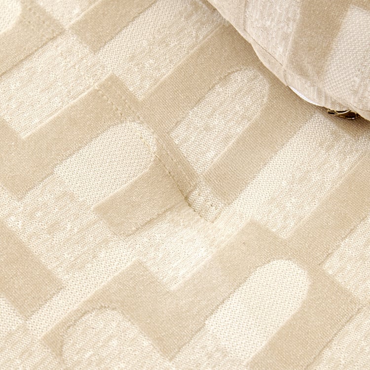 Evon Fabric Swivel Accent Chair with Cushion - Beige