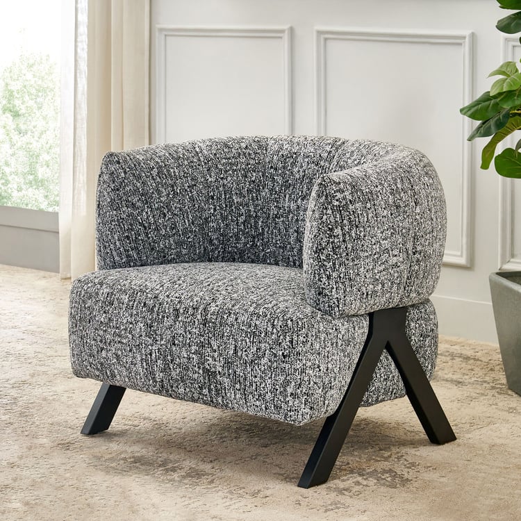 Sabina Fabric Accent Chair - Grey