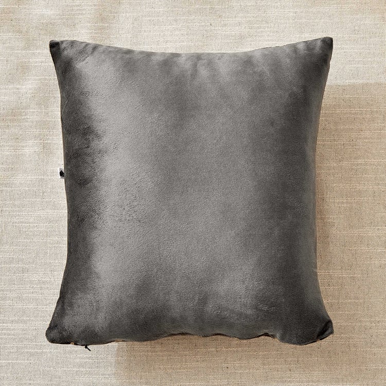 Corsica Dazzle Set of 2 Foil-Printed Cushion Covers - 40x40cm