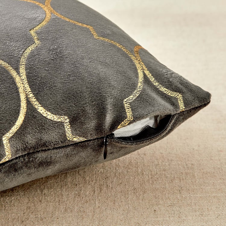 Corsica Dazzle Set of 2 Foil-Printed Cushion Covers - 40x40cm