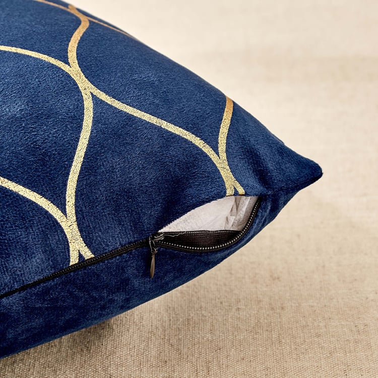 Corsica Dazzle Set of 2 Foil-Printed Cushion Covers - 40x40cm
