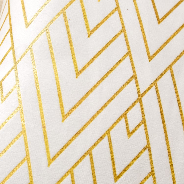 Corsica Dazzle Set of 2 Foil Printed Cushion Covers - 40x40cm