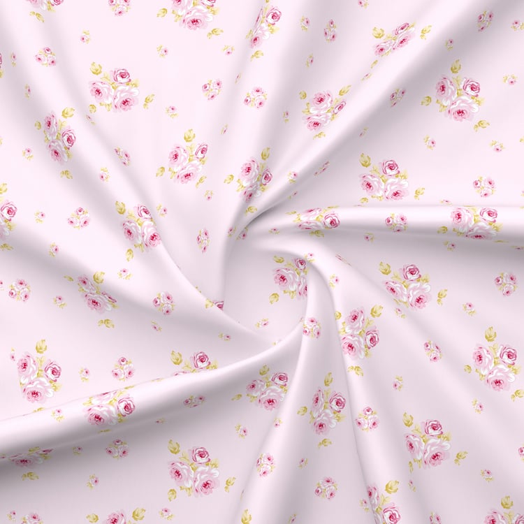BOUTIQUE LIVING Nature Bouquet Cotton 300TC Floral Print 3Pcs Super King Bedsheet Set