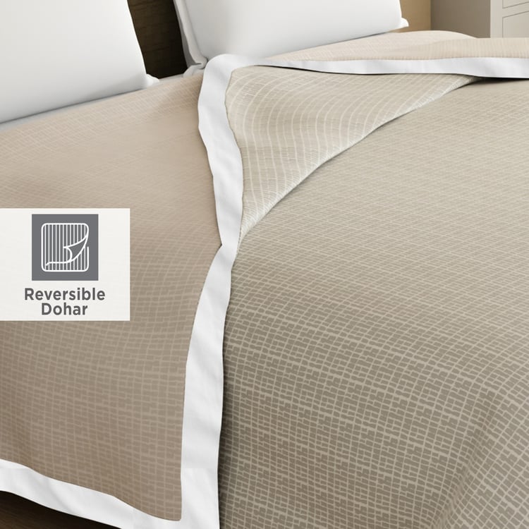 BOUTIQUE LIVING Zen Living Tencel Printed Reversible Double Dohar