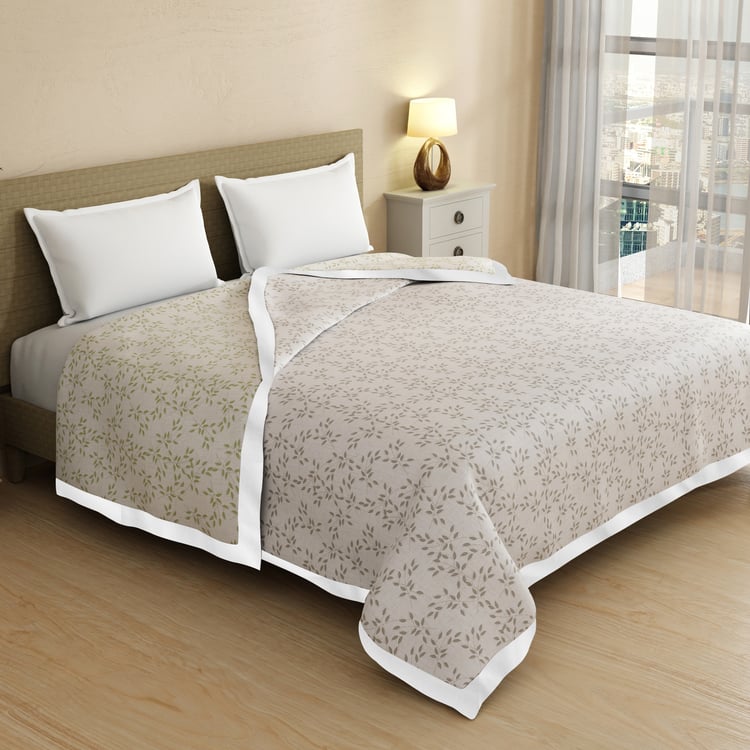BOUTIQUE LIVING Zen Living Tencel Printed Reversible Double Dohar