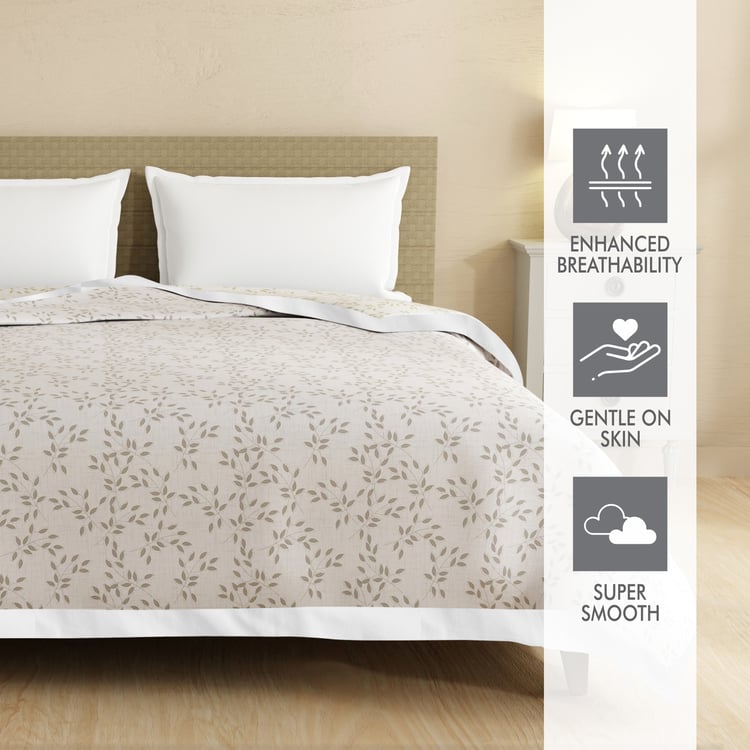 BOUTIQUE LIVING Zen Living Tencel Printed Reversible Double Dohar