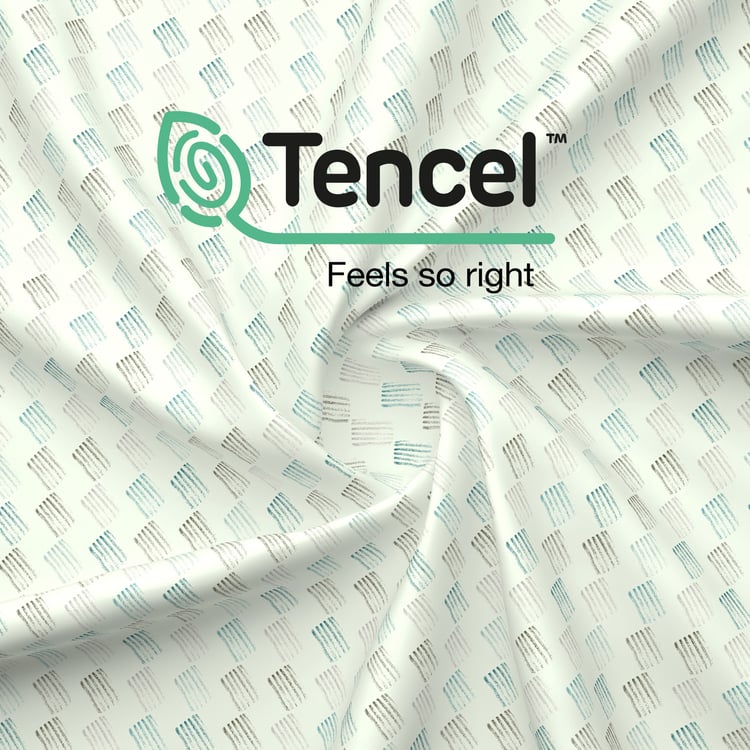 BOUTIQUE LIVING Zen Living Tencel Geometric Print Reversible Single Dohar