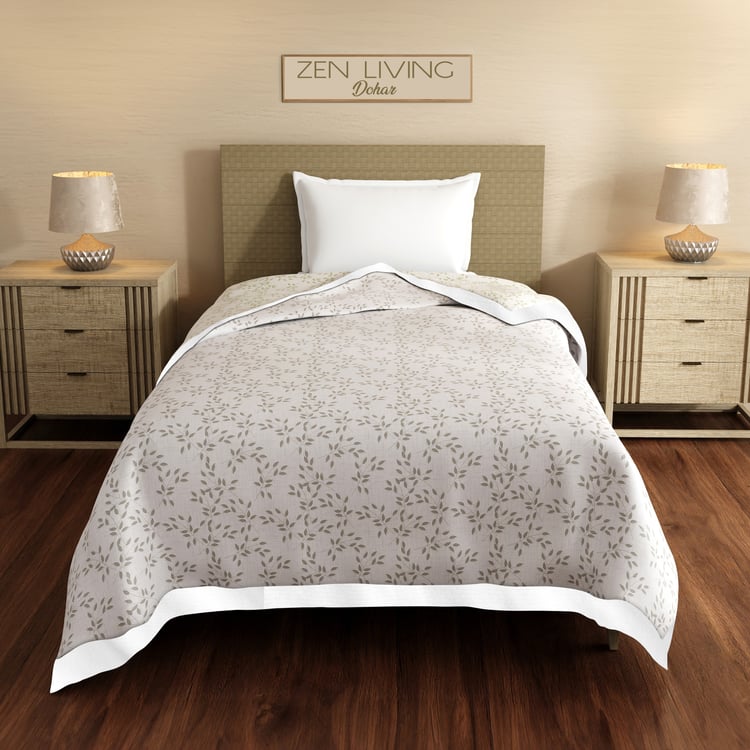 BOUTIQUE LIVING Zen Living Tencel Printed Reversible Single Dohar