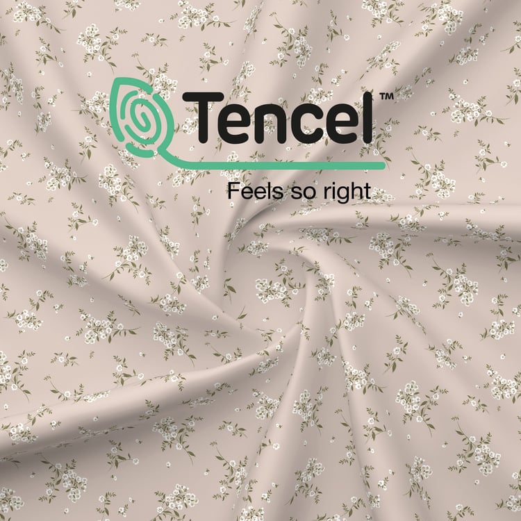 BOUTIQUE LIVING Zen Living Tencel Floral Print Reversible Single Dohar